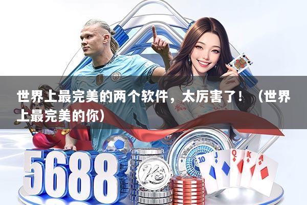 世界上最完美的两个软件，太厉害了！（世界上最完美的你）